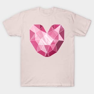 Crystal Heart (Pink) T-Shirt